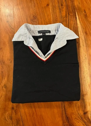 Pull Tommy Hilfiger Femme Col V Surchemise Noir Vintage Leger Simple S, marque: Tommy Hilfiger, état: Très bon état, taille: S / 36 / 8, 11,90 €, 13,20 € Protection acheteurs (Pro) incluse