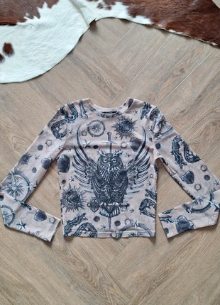 🍂 Leuke meshtop, longsleeve maat xs, marca: Bershka, estado: Nuevo sin etiquetas, tamaño: XS / 34 / 6, 6,00 €, 7,00 € Protección al comprador incluida