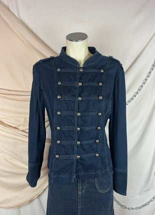 Navy structured jacket with parallel buttons in a Napoleonic style, marque: Vintage, état: Très bon état, taille: XL / 42 / 14, 42,00 €, 44,80 € Protection acheteurs (Pro) incluse