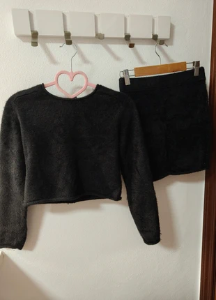 Conjunto Pull & Bear negro de pelitos con brillo – Talla M, marque: Pull & Bear, état: Neuf sans étiquette, taille: M / 38 / 10, 12,00 €, 13,30 € Protection acheteurs incluse