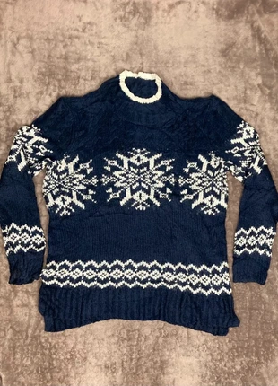 Pull Bleu à motifs Hivernal Vintage, marque: Vintage Dressing, état: Bon état, taille: M, 8,00 €, 9,10 € Protection acheteurs (Pro) incluse