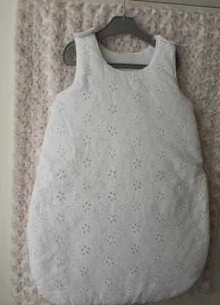 Gigoteuse / Turbulette Blanche Broderie Anglaise (3-6 Mois) - Très Bon État, marca: Fait Main, estado: Muito bom, tamanho: 6-9 meses / 68 cm, €17.00, €18.55 inclui Proteção do Comprador