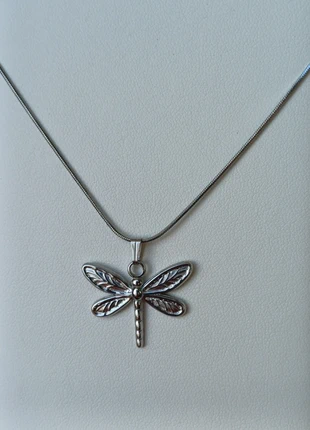 Zilveren stainless steel ketting met libelle bedel, merk: Bohemian, staat: Nieuw zonder prijskaartje, € 7,00, € 8,05 inclusief Kopersbescherming