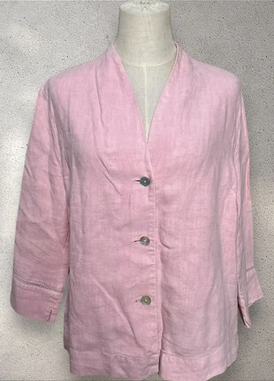 Oska Pink Linen Lightweight Jacket Size 1 EU 38-40, marque: OSKA, état: Très bon état, taille: M / 38 / 10, 39,00 €, 41,65 € Protection acheteurs incluse