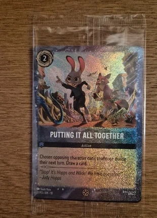 Disney Lorcana promo: Putting it all together - Foil (English) Zootopia, marque: Disney, état: Neuf avec étiquette, 5,00 €, 5,95 € Protection acheteurs incluse