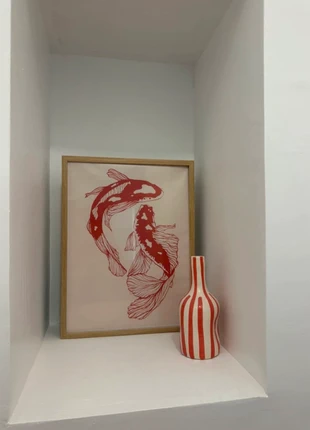 Affiche poisson japonais + cadre, marque: sans marque, état: Neuf avec étiquette, 25,00 €, 26,95 € Protection acheteurs incluse