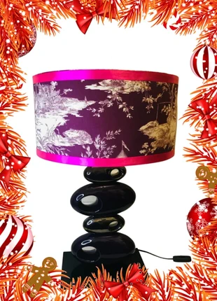 🌟 Lampe Upcyclée Élégante avec Abat-Jour Toile de Jouy 🌟, marque: papaye et domino, état: Très bon état, 50,00 €, 53,20 € Protection acheteurs (Pro) incluse