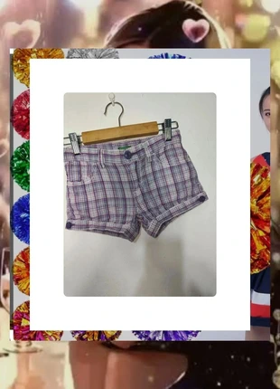 Maravillosos shorts de cuadros 🩷, marque: United Colors of Benetton, état: Très bon état, taille: 5 ans / 110 cm, 3,00 €, 3,85 € Protection acheteurs incluse