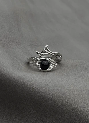 Bague Gothic x Chrome Grunge en acier inoxydable, brand: CHROME, condition: Very good, size: Adjustable, €10.00, €11.20 includes Buyer Protection