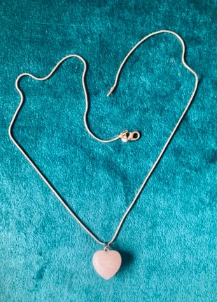 Rose quartz heart pendant, condizioni: Nuovo senza cartellino, €10.00, €11.20 include la Protezione acquisti