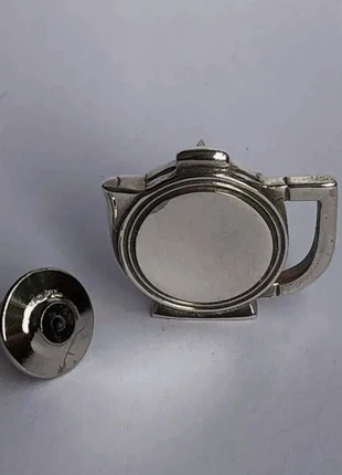 Broche / pin's Christofle théière Art déco en argent massif, marque: Christofle, état: Très bon état, 60,00 €, 63,70 € Protection acheteurs incluse