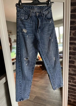 Jean vintage SHEIN bleu déchiré – Taille S, marke: Shein, zustand: Sehr gut, größe: S / 36 / 8, 5,00 €, 5,95 € inklusive Vinted-Käuferschutz