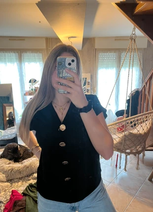 top noir, brand: Boutique indépendante, condition: Very good, size: M / 38 / 10, €9.00, €10.15 includes Buyer Protection