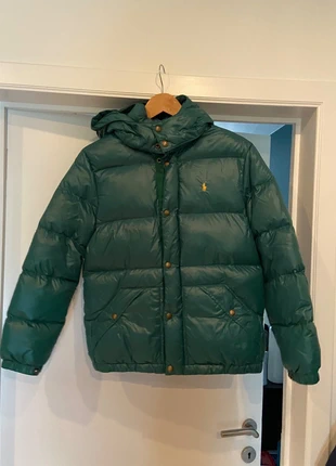 Polo Ralph Lauren shiny puffer Doudoune green, merk: Ralph Lauren, staat: Heel goed, maat: S / 36 / 8, € 100,00, € 105,70 inclusief Kopersbescherming