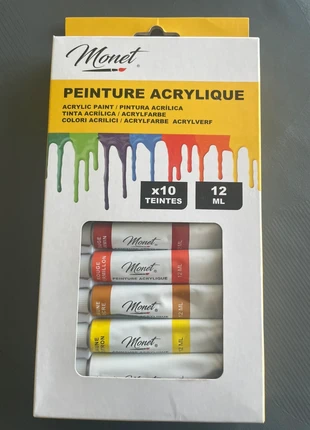 Peinture acrylique x 10 teintes, marque: Monet, état: Neuf sans étiquette, taille: 6 ans / 116 cm, 15,00 €, 16,45 € Protection acheteurs incluse