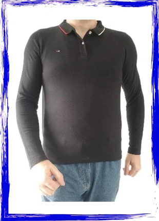 Polo à manches longues Tommy Hilfiger noir taille M, marca: Tommy Hilfiger, estado: Muy bueno, tamaño: M, 16,90 €, 18,45 € Protección al comprador incluida