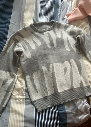 Pull Y2K Gris en mailles - Taille XS, marca: Bershka, estado: Nuevo sin etiquetas, tamaño: XS, 30,00 €, 32,20 € Protección al comprador incluida