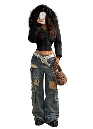 Pull sweat veste noir avec dessin style gotique, marque: Aesthetic, état: Neuf sans étiquette, taille: S / 36 / 8, 65,00 €, 68,95 € Protection acheteurs incluse