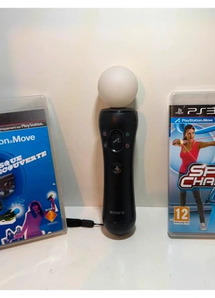 Lot PlayStation Move avec 1 manette + 2 jeux PS3 gameordie, état: Bon état, 14,99 €, 16,44 € Protection acheteurs incluse
