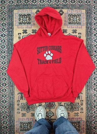 Sweatshirt rouge Sutter Cougars Track & Field homme Xl, marke: Jerzees, zustand: Sehr gut, größe: XL, 10,00 €, 11,20 € inklusive Vinted-Käuferschutz