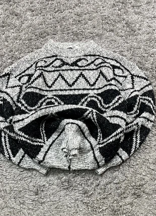 Grey & Black Coogi Style Sweater with Textured Pattern – Vintage Knit, brand: Vintage Dressing, condizioni: Ottime, taglia: M, €19.95, €21.65 include la Protezione acquisti