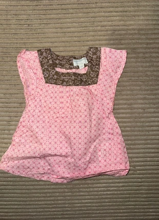 Top/Chemisier Bébé Rose & Marron Motifs 6 Mois 💖, brand: Kangaroo, condition: Very good, size: 3-6 months / 62 cm, €4.00, €4.90 includes Buyer Protection