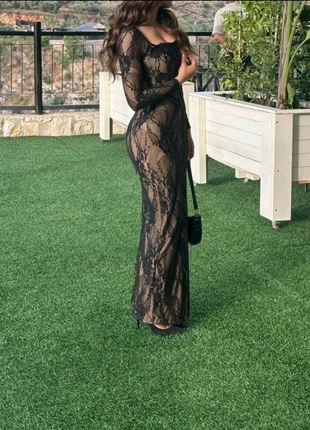 Black Sheer Lace Maxi Dress – Elegant Bodycon Evening Gown, merk: NOBRAND.PT, staat: Nieuw zonder prijskaartje, maat: M / 38 / 10, € 65,00, € 68,95 inclusief Kopersbescherming