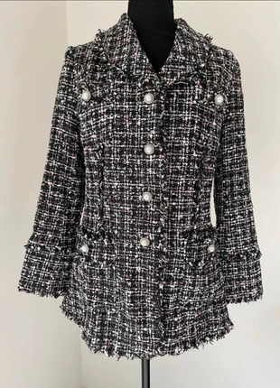 Veste en tweed noir et rose Jovonna London taille M, marke: Jovonna London, zustand: Neu, größe: M / 38 / 10, 16,00 €, 17,50 € inklusive Vinted-Käuferschutz