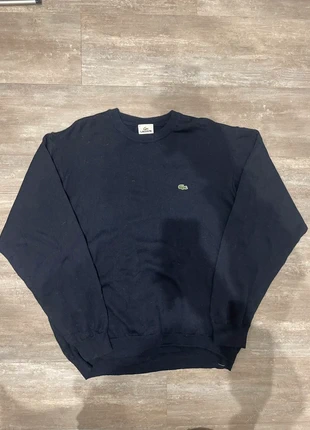 Lacoste pull bleu marine col rond logo brodé / laine & acrylique / taille 8 (XL), marca: Lacoste, estado: Muito bom, tamanho: XL, €20.00, €21.70 inclui Proteção do Comprador