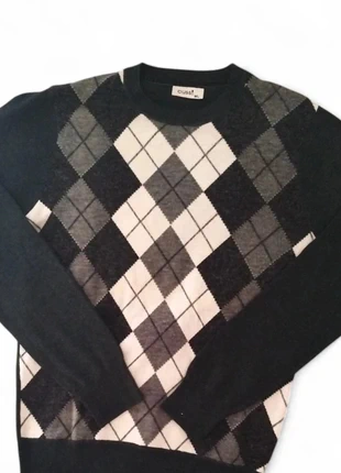 Pull Femme / Cuss / Noir-Blanc-Gris / M-L / Très bon état - Laine Cachemire - Motif Argyle, marque: cuss, état: Très bon état, taille: M / 38 / 10, 19,90 €, 21,60 € Protection acheteurs incluse