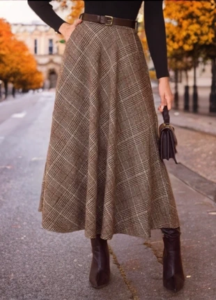 Falda boho chic Scarlett |Con cinturón y bolsillos – Invierno, marque: boutique, état: Neuf avec étiquette, taille: S / 36 / 8, 49,90 €, 53,10 € Protection acheteurs incluse