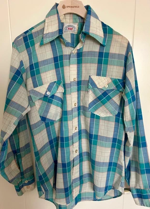 Camisa Levi’s USA Vintage – Talla M – Cuadros multicolor, marca: Levi's, estado: Bueno, tamaño: M, 15,00 €, 16,45 € Protección al comprador incluida