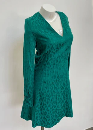 Robe élégante vert émeraude à motif léopard ton sur ton KMJ S, brand: Karl Marc John, condizioni: Ottime, taglia: S / IT 40 / EU 36, €14.00, €15.40 include la Protezione acquisti