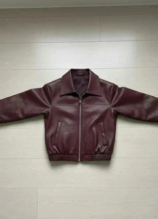 Veste Similicuir Bordeaux Style Blouson Aviateur / Bomber - Taille M, merk: Vintage, staat: Heel goed, maat: M / 38 / 10, € 48,00, € 51,10 inclusief Kopersbescherming