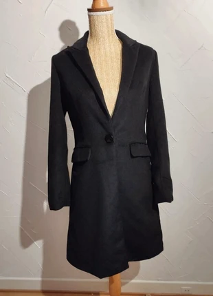 Manteau Long Noir Élégant City by JCL Taille S 36, marque: JCL, état: Très bon état, taille: S / 36 / 8, 8,00 €, 9,10 € Protection acheteurs incluse