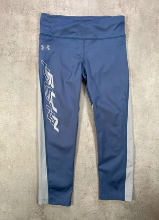 Pantalon Under Armour bleu moyen bandes gris clair lettrage blanc taille S, merk: Under Armour, staat: Heel goed, maat: S / 36 / 8, € 15,00, € 16,45 inclusief Kopersbescherming Pro