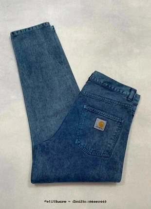 Jean Carhartt wip Bleu marine Effet délavé Loose Newel Pant 100% coton Workwear - S w29 /1354R, marca: Carhartt, estado: Muito bom, tamanho: PT 38 | W29, €49.00, €52.15 inclui Proteção do Comprador Pro