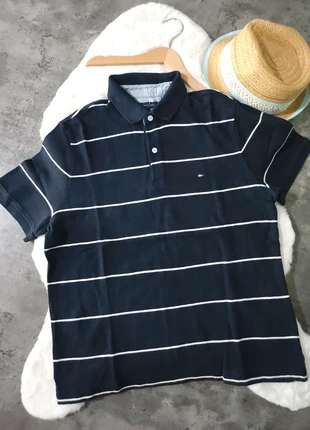 Gestreepte PoloShirt Tommy Hilfiger Maat 14/164, merk: Tommy Hilfiger, staat: Heel goed, maat: 14 jaar / 164 cm, € 10,00, € 11,20 inclusief Kopersbescherming Pro