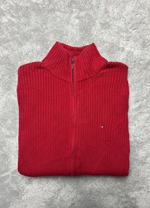 Pull Full Zip col montant Tommy Hilfiger Taille S Femme Rouge Logo Brodé 100% Coton PT032, marque: Tommy Hilfiger, état: Très bon état, taille: S / 36 / 8, 27,90 €, 30,00 € Protection acheteurs incluse