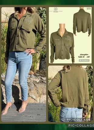 🥝 Atmosphère – Veste kaki (Taille 38) SOLDÉ -60% 🥝, marca: Atmosphere, estado: Muy bueno, tamaño: M / 38 / 10, 5,60 €, 6,58 € Protección al comprador Pro incluida