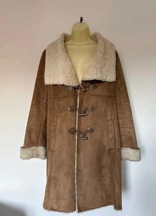 Wallis faux suede/faux fur duffle coat size 14/16, brand: Wallis, condition: Very good, size: L / UK 16-18, £25.00, £26.95 includes Buyer Protection Pro
