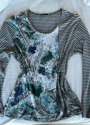 Vintage longsleeve top zwart wit, marque: Vintage Dressing, état: Très bon état, taille: XXL / 44 / 16, 4,00 €, 4,90 € Protection acheteurs incluse