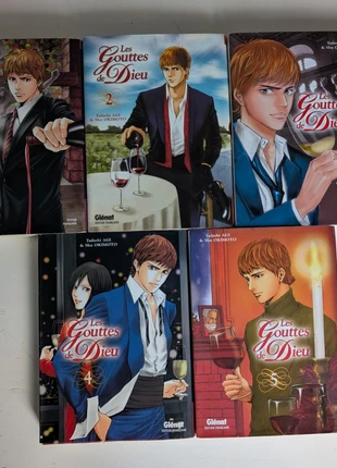 📚 Lot Manga Les Gouttes de Dieu - Tomes 1 à 5 - Glénat Seinen Vin 🍷, estado: Muito bom, €24.90, €26.85 inclui Proteção do Comprador