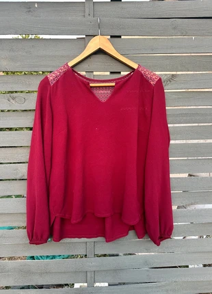 Blusa encaje color burdeos, marque: Local, état: Très bon état, taille: L / 40 / 12, 5,99 €, 6,99 € Protection acheteurs incluse