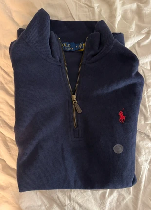 Ralph Lauren quarterzip donkerblauw maat M 🎅🎅, merk: Ralph Lauren, staat: Nieuw zonder prijskaartje, maat: M, € 56,95, € 60,50 inclusief Kopersbescherming