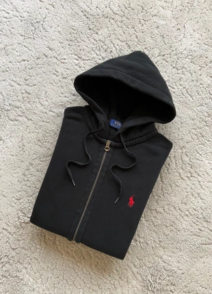 Veste/zip à capuche Ralph Lauren - M homme - noire, merk: Ralph Lauren, staat: Heel goed, maat: M, € 71,95, € 76,25 inclusief Kopersbescherming