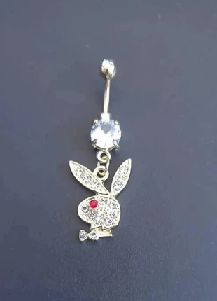 Piercing Nombril Lapin Playboy Acier Inoxydable Strass Diamant Pendentif Tendance (10), brand: Playboy, condition: Very good, €7.97, €9.07 includes Buyer Protection