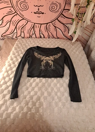 top manga larga edgy goth alt, marque: Bershka, état: Très bon état, taille: M / 38 / 10, 3,50 €, 4,38 € Protection acheteurs incluse