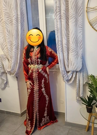 Caftan orange avec broderie et strass orientale taille S/M, condition: New without tags, size: M / 38 / 10, €49.99, €53.19 includes Buyer Protection