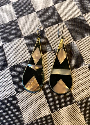 Hang oorbellen met edelsteen, merk: NO LABEL, staat: Goed, € 2,50, € 3,33 inclusief Kopersbescherming